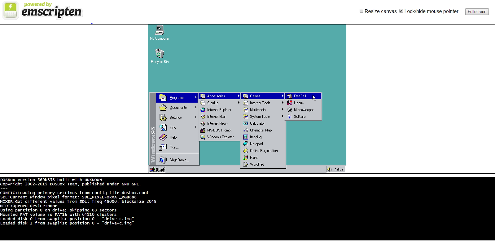 Windows 95 Emulator In Browser
